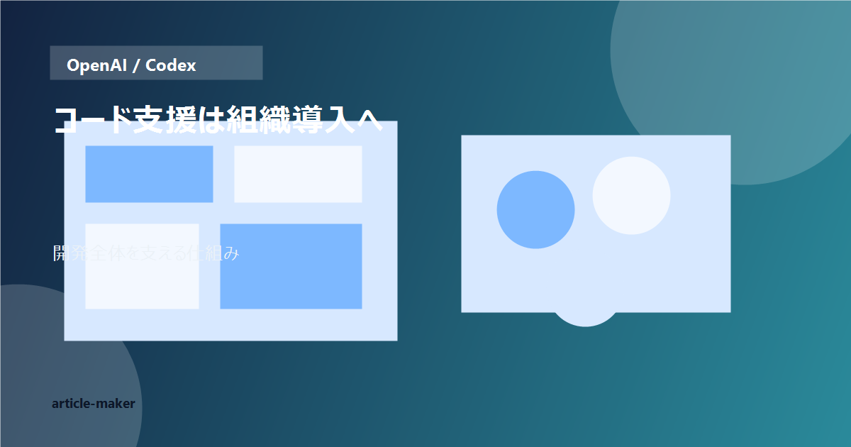 企業向けCodex拡張のビジュアル