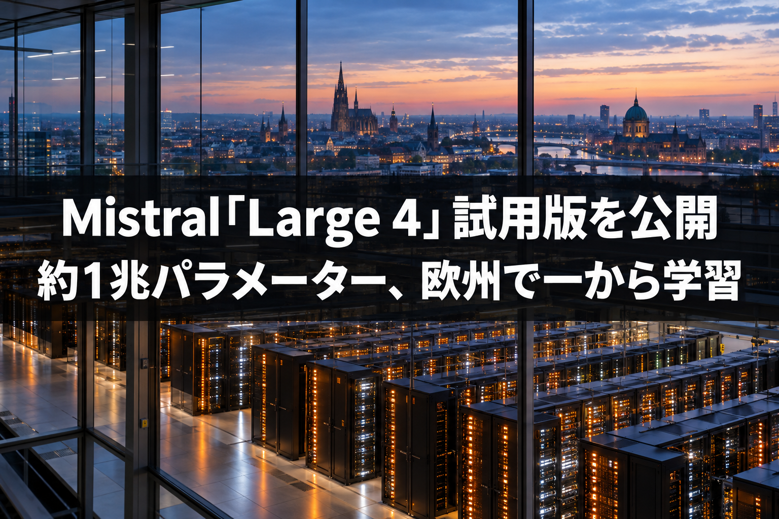 Mistral、約1兆パラメーターの「Mistral Large 4」の試用版を公開　欧州で一から学習、10月末にオープンウェイトも