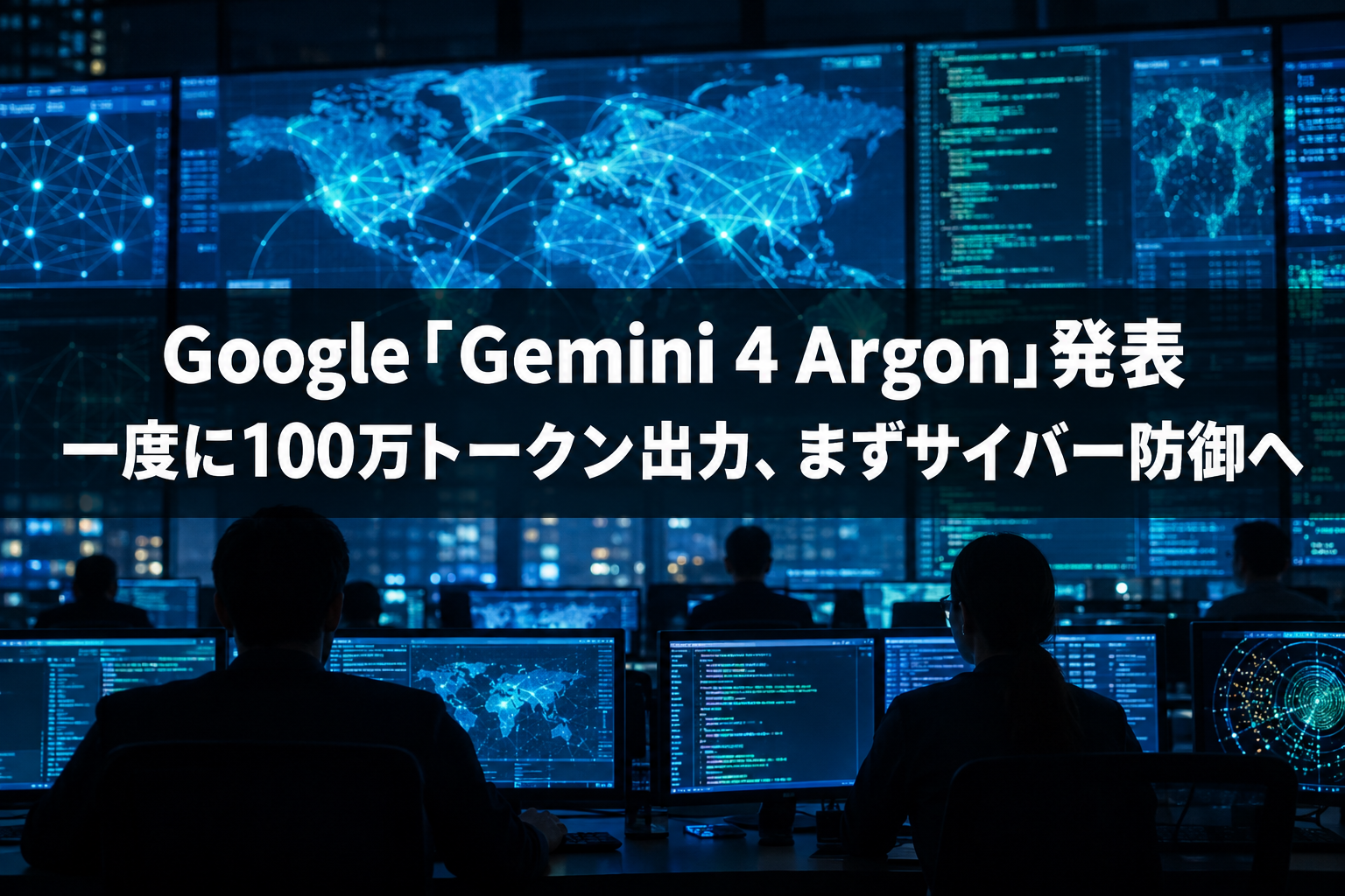 Google、最上位モデル「Gemini 4 Argon」を発表　一度に100万トークンを書き出し、まずサイバー防御の担い手へ