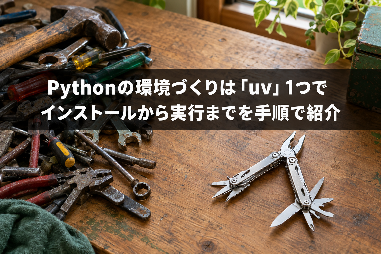Pythonの環境づくりを「uv」1つにまとめる　インストールから実行までの手順